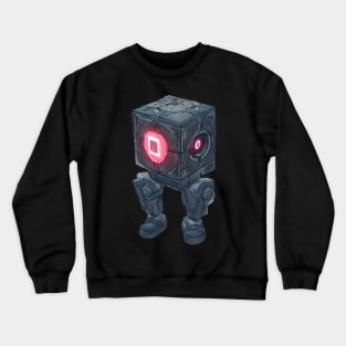 Portal - Companion Cube Inspired Bot Crewneck Sweatshirt